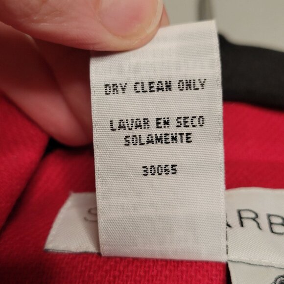 Vintage Women's 8 Wool Blend Red Blazer Jacket Business Career Old Money Preppy - Picture 4 of 8